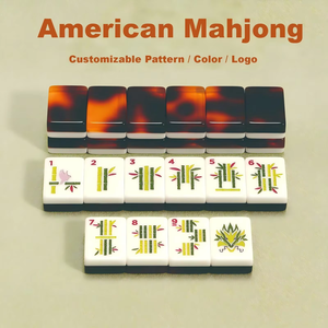 Nouveau 2026 – Plateau de <span class=keywords><strong>Mahjong</strong></span> de luxe <span class=keywords><strong>en</strong></span> acrylique à quatre couches, motif léopard, avec étui <span class=keywords><strong>en</strong></span> cuir – Style cadeau élégant - Product Image 3