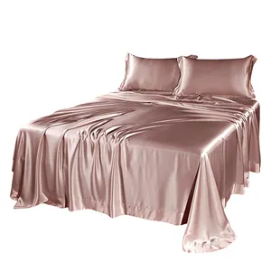 High Quality Silk Bed Cover Soft and Smooth Hand Feel Pure Silk Flat Sheets