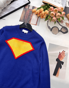 Suéter de punto con cuello redondo y estampado de superhéroes, jersey informal para uso diario y eventos temáticos - Product Image 5