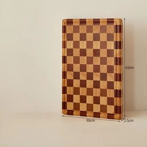 Tagliere in Legno a Doppia Faccia ad Alta Densità, Vendita all'Ingrosso, in Ebano, Sapele e Legno di Gomma, a Scacchiera per Cucina - Product Image 6