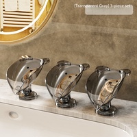 Support à Savon Adhésif – Porte-Savon Mural Auto-Adhésif en Plastique sans Perçage avec Ventouse pour Salle de Bain