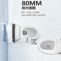 Toilet Bidet Pintar Modern Mewah Premium Aktivasi Suara Anti-Cipratan Pelindung Busa Radar Tutup Otomatis Tanpa Sentuh Pembilas Kaki