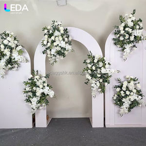 LEDA – Nouveaux arrangements floraux artificiels faits main de haute qualité, blancs et personnalisés, pour la décoration de la maison et des événements - Product Image 1