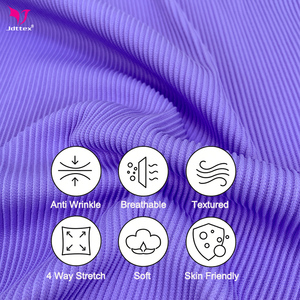 Tissu de bikini en nylon élasthanne côtelé texturé extensible Jdttex - Product Image 2