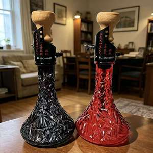 Cachimba de Vidrio Grabado EL Bomber, Juego Completo con Decoración de Caracteres Chinos - Product Image 6