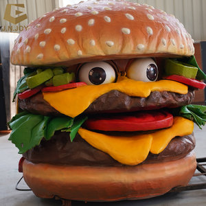 SGAI45 interior restaurante decoración Animatronic modelo Zigong fábrica personalizada hamburguesa simulada - Product Image 5