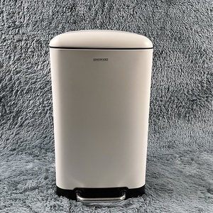 Sinoware Bathroom 6 Liter Waste Dustbins Rectangular Stainless Steel <strong>Pedal</strong> Trash <strong>Bin</strong> with pp <strong>Liner</strong> - Product Image 1
