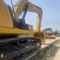 Excavatrice hydraulique CAT330GC d'occasion, faible nombre d'heures de fonctionnement, hydraulique stable pour les travaux de fondation routière