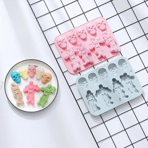 Molde de Silicona M61272 con Forma de Calavera y Esqueleto para <span class=keywords><strong>Chocolate</strong></span>, Dulces y Pasteles de Halloween - Product Image 2