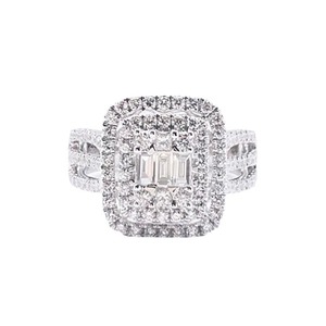 Anello di Diamanti Q697 con Taglio Smeraldo, Diamante Naturale, Classico Anello di Fidanzamento per Donna - Product Image 5