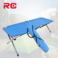 Lit Pliant Fiable et Portable en Aluminium pour Camping et Vacances en Extérieur