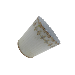 Grande couronne <span class=keywords><strong>en</strong></span> métal de <span class=keywords><strong>zinc</strong></span> pour jardin, pot de fleurs décoratif, <span class=keywords><strong>jardinière</strong></span>, personnalisé avec logo imprimé, couleur blanche, cm - Product Image 2