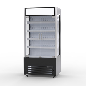 ETL chứng nhận 110V R290 tiết kiệm năng lượng LED hiển thị hộp Đèn nhiều lớp rèm không khí tủ lạnh siêu thị 4 kệ tích hợp - Product Image 3