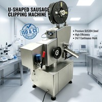 Nouvelle machine à clipser les saucisses professionnelle à grande vitesse entièrement automatique en acier inoxydable 304 certifiée CE 3Kw