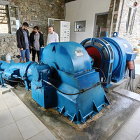 Turbin Air Pelton Hidroelektrik Tanpa Sikat 100kW Bersertifikasi ISO9001 Generator Energi Alternatif Bebas Biaya