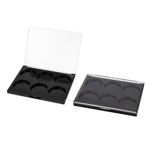 Hộp phấn mắt 6 màu hình vuông mới năm 2026, chất liệu nhựa, trống, có nam châm, dùng đựng mỹ phẩm - Product Image 4