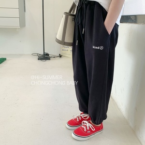 <span class=keywords><strong>Pantalon</strong></span> de jogging de sport décontracté pour grands enfants de 3 à 8 ans <span class=keywords><strong>pantalon</strong></span> d'été à neuf points pour l'extérieur <span class=keywords><strong>pantalon</strong></span> ample taille moyenne lettre plate pour hommes - Product Image 6