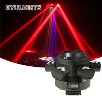 Productos Populares Directo de Fábrica, Luz Láser de Cabeza Móvil de 6 Ojos, RGBW DMX512, Iluminación LED para Discoteca y DJ