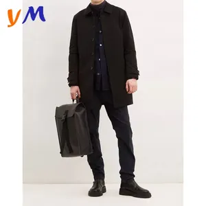 OEM Custom High Ouality Winter Wool Warm Thick Stylish Long Trench Topcoats Men Designer Jacket