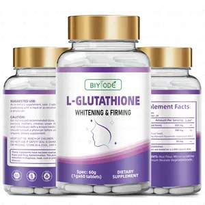 Anti-aging l-glutatyon kapsül tabletleri ile cilt beyazlatma için BIYODE lipozomal glutatyon kollajen diyet takviyesi