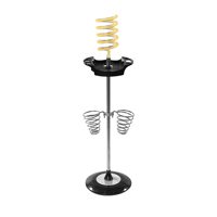 Support amovible pour sèche-cheveux, boîte de rangement multifonctionnelle à ressort, pour sèche-cheveux et outils de coiffure