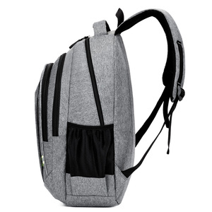Student <b>Backpack</b> <b>15</b> <b>Inches</b> Solid Color Unisex <b>Laptop</b> Bag For School Travel - Product Image 2