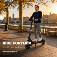 Trottinette électrique double 500W 48V 13Ah 50 KM/H pliable, trottinette électrique 10 pouces, charge maximale 120 KG