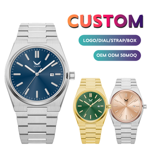 Reloj de Cuarzo para Hombre, Acero Inoxidable, Lujoso, Sencillo, Resistente al Agua 10 Bar, Cronógrafo Luminoso, Movimiento <span class=keywords><strong>SEIKO</strong></span> - Product Image 2