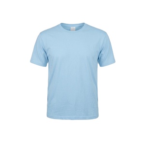 Camiseta de manga corta y cuello redondo, hecha de 100% algodón, 3ocomS/J, 160-170 g/m². - Product Image 1