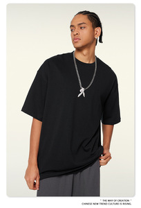 200 GSM Acid WASHEDカスタムロゴDtg Tshirt卸売100% コットンユニセックスビンテージ<span class=keywords><strong>T</strong></span>シャツ黒無地<span class=keywords><strong>T</strong></span>シャツ男性用コットン - Product Image 3