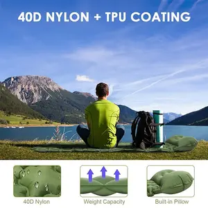 Lightweight Portable Sleeping Mat Outdoor Custom Logo Camping Inflatable Camping Sleeping Pad Sleeping Mat Air Mattress