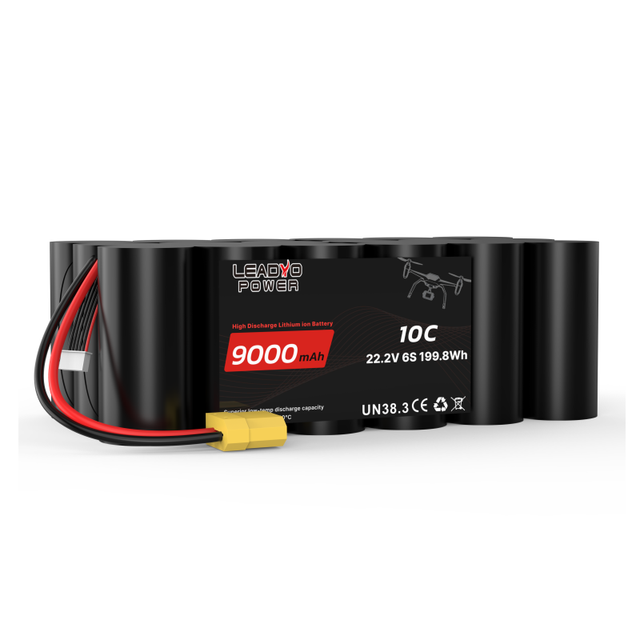 22.2V VANT FPV Drone Battery 3000/6000/9000MAH 18650 10C 6s 22.2V Molicel LITHIUM Battery Pack for UAV Quadcopter