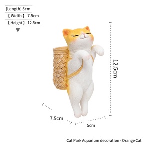 New Hot Selling Creative Cat Pendant Flower <strong>Pot</strong> Climbing <strong>Fish</strong> Tank Decoration Gardening Potted Garden Outdoor Fence Decoration - Product Image 6