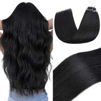 Extensions de cheveux humains Remy naturels Elailite K Tip U Tip à kératine, fusion à chaud, pré-collées, trame simple, permanent, toutes couleurs, teintables