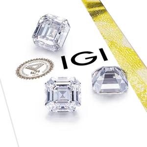 Diamante Sintético Suelto con Certificado IGI, Corte Excelente, 1~5CT, Color D, Forma Elegante, CVD HPHT VVS VS, Corte Asscher, Diamante Cultivado en Laboratorio - Product Image 1