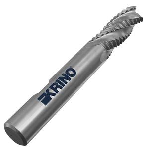 KRINO - 240171400 HSS-CO 8% Fresas de cuatro filos con vástago Weldon para desbaste, serie corta, BROCAS - Product Image 3