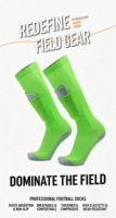 Chaussettes de football professionnelles avec poche pour protège-tibias, compression dégradée, impression silicone, personnalisables, chaussettes de sport de football OEM ODM