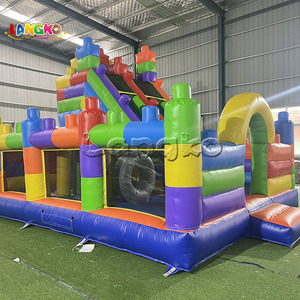 Castillos Inflables para Fiestas, Bloques de Construcción Mágicos, Castillo Hinchable, Castillo de Brinco Inflable para Niños con Parque Acuático - Product Image 3