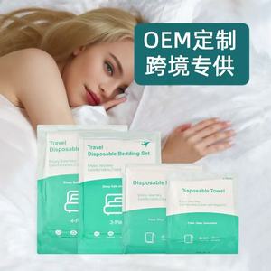 Einweg-Bettwäsche-Set aus Vliesstoff, 4-teilig, King-Size, für Hotel, Resort, Spa - Product Image 4