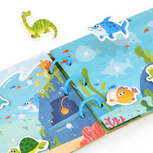 Lot de 4 livres d'autocollants réutilisables pour enfants, jeux d'activités portables pour les voyages en avion, essentiels pour les tout-petits - Product Image 4