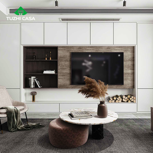 Роскошная современная раздвижная деревянная подставка для смарт-телевизора 85 дюймов с местом для хранения для гостиной и спальни - Product Image 5