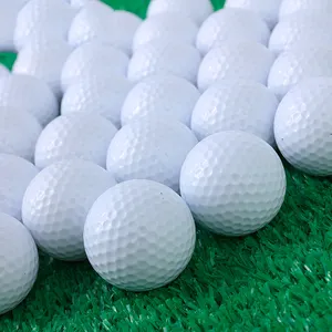 2 Layer Custom Logo Bulk Cheap Golf Practice Ball White Blank Golf Balls