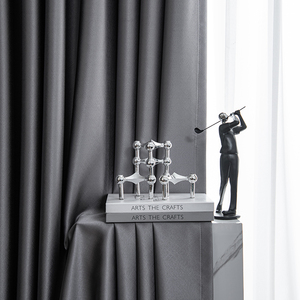 Rideaux occultants gris thermiques isolants pour chambre/salon – Rideaux occultants haut de gamme en gros - Product Image 5