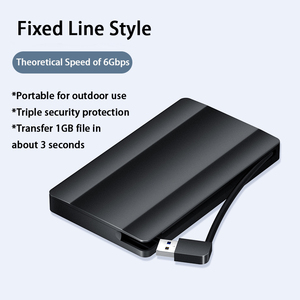 เคส <span class=keywords><strong>HDD</strong></span> แบบพกพา3.0 USB ขนาด2.5นิ้วพร้อมเคส SSD ที่มีสายคงที่ไม่จำเป็นต้อง<span class=keywords><strong>เสียบ</strong></span>ปลั๊กและถอด<span class=keywords><strong>สาย</strong></span>เคเบิ้ลเพื่อป้องกันการสูญหาย - Product Image 4