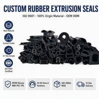 Tira de Sellado de Goma Extruida Personalizada con Dureza Shore, Material Virgen Certificado ISO9001