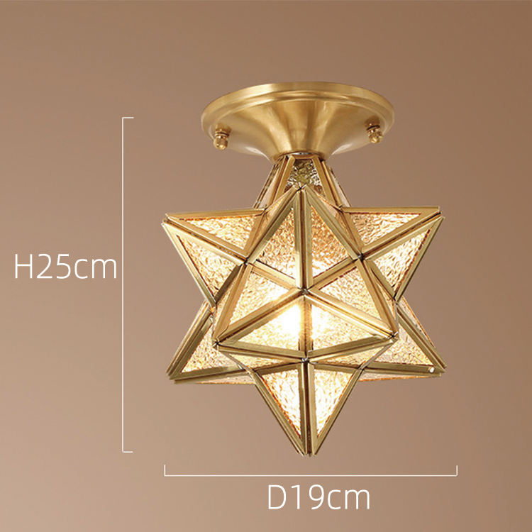 star chandelier spot ceiling light-Crystal