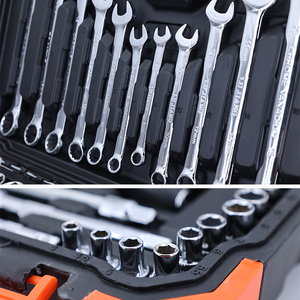 61 Uds nueva llave multifuncional llave mecánica combinación Kit de enchufe caja de herramientas de reparación de automóviles - Product Image 5