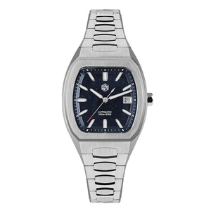 Montre Homme San Martin à Cadran en Pierre Précieuse Forme Baril PT5000 SW200 Mécanique à Remontage Automatique Date à 3H BGW-X1 10 Bar Étanche SN0145 - Product Image 1