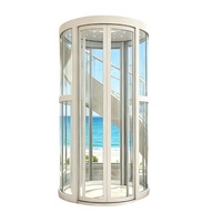 Ascenseur Résidentiel Rond pour Petites Villas, Conception Sans Foyer pour Utilisation Intérieure et Extérieure, Fabricant d'Ascenseurs