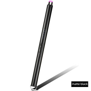 New <b>Cheap</b> wholesale custom logos windproof flameless power display rechargeable USB arc lighter for <b>candle</b> - Product Image 5